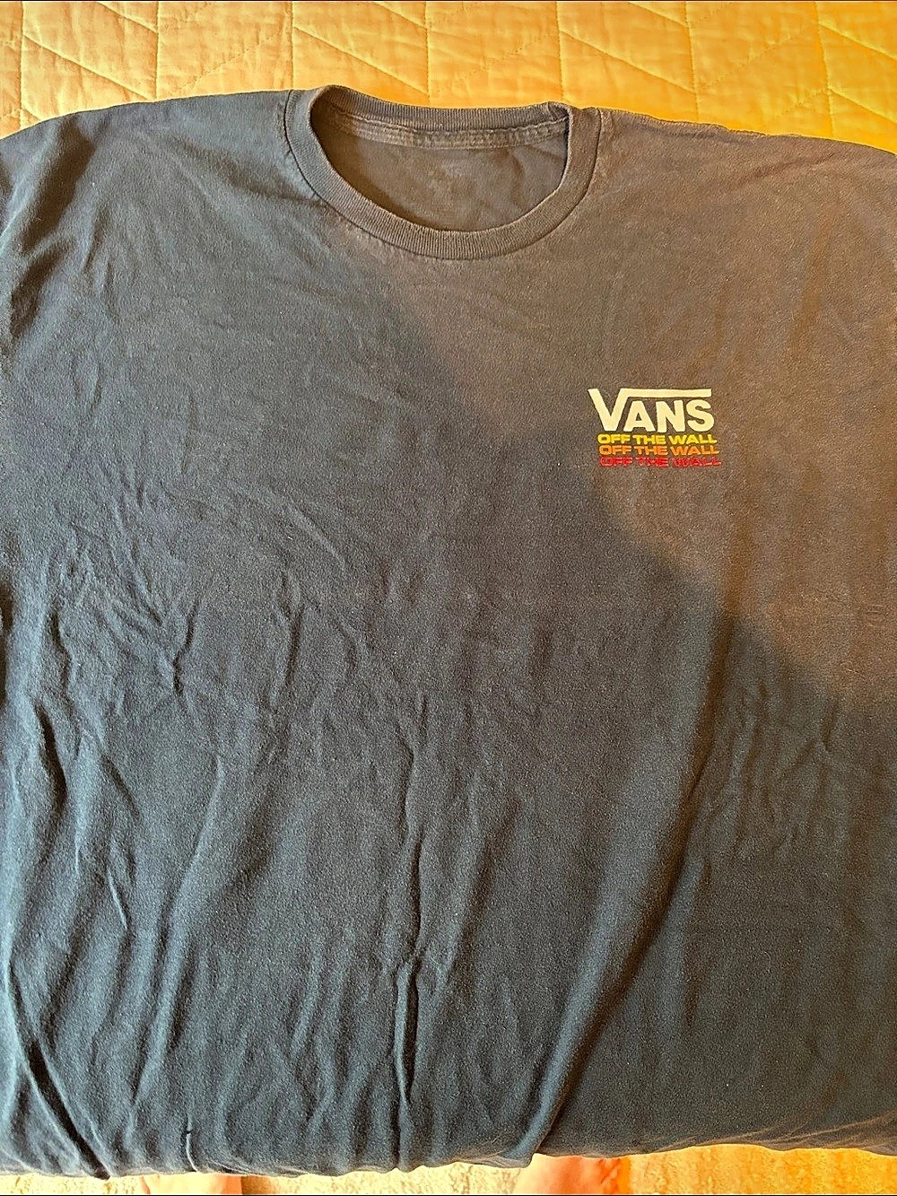 Vans Logo Short Sleeve Tee in Blue